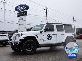 Used 2023 Jeep Wrangler 4xe Sahara 4 DR 4x4 | PLUG IN HYBRID | HEATED SEATS | for sale in Chatham, ON