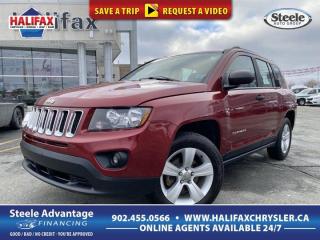 Recent Arrival!2017 Jeep Compass Sport Deep Cherry Red Crystal Pearlcoat 2.4L I4 DOHC 16V FWD 6-Speed Automatic**Live Market Value Pricing**, 1-Year SiriusXM Subscription, Air Conditioning, Hands-Free Communication w/Bluetooth, Quick Order Package 2GD Sport, Rear 60/40 Split Folding Bench Seat, SiriusXM Satellite Radio.Top reasons for buying from Halifax Chrysler: Live Market Value Pricing, No Pressure Environment, State Of The Art facility, Mopar Certified Technicians, Convenient Location, Best Test Drive Route In City, Full Disclosure.Certification Program Details: 85 Point Inspection, 2 Years Fresh MVI, Brake Inspection, Tire Inspection, Fresh Oil Change, Free Carfax Report, Vehicle Professionally Detailed.Here at Halifax Chrysler, we are committed to providing excellence in customer service and will ensure your purchasing experience is second to none! Visit us at 12 Lakelands Boulevard in Bayers Lake, call us at 902-455-0566 or visit us online at www.halifaxchrysler.com *** We do our best to ensure vehicle specifications are accurate. It is up to the buyer to confirm details.***