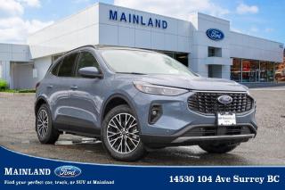 <p><strong><span style=font-family:Arial; font-size:18px;>Explore the world of automotive excellence with our dealerships unbeatable selection of cars! Introducing the embodiment of innovation and sophistication, the 2024 Ford Escape PHEV, exclusively available at Mainland Ford..</span></strong></p> <p><strong><span style=font-family:Arial; font-size:18px;>This Compact Sport Utility vehicle is a harmonious blend of style, performance, and cutting-edge technology, designed to elevate every journey you embark upon..</span></strong> <br> Unveiling the Escape PHEV, a vehicle that is more than just a mode of transport - its a statement.. This brand-new model is here to redefine your driving experience.</p> <p><strong><span style=font-family:Arial; font-size:18px;>With its sleek design and a robust 2.5L 4cyl engine, it offers an unrivaled driving experience that is both smooth and powerful..</span></strong> <br> Step inside to witness a world of comfort and luxury.. From the heated front seats and steering wheel to the power passenger seat, every detail is crafted to ensure an exceptional driving experience.</p> <p><strong><span style=font-family:Arial; font-size:18px;>The leather upholstery adds a touch of elegance, while the power moonroof invites the outside in..</span></strong> <br> The auto-dimming rearview mirror, automatic temperature control, and memory seat add convenience to luxury, making every journey memorable.. Safety is paramount in the Escape PHEV.</p> <p><strong><span style=font-family:Arial; font-size:18px;>With features like ABS brakes, traction control, electronic stability, and multiple airbags, peace of mind comes standard..</span></strong> <br> The Heads Up Display keeps you informed without losing focus, and the panic alarm and security system ensure your vehicles safety.. Innovation takes the front seat with smart device integration and a tracker system.</p> <p><strong><span style=font-family:Arial; font-size:18px;>The configurable options, exterior parking cameras on all sides, and traffic sign information system take the guesswork out of driving..</span></strong> <br> As a poem goes, In a world full of choices, be a Ford Escape, where refinement and power beautifully take shape.. With a heart that roars and comforts that embrace, find your perfect drive, in this wonderful space.</p> <p><strong><span style=font-family:Arial; font-size:18px;>At Mainland Ford, we believe in finding the perfect car, truck, or SUV for you..</span></strong> <br> And this Escape PHEV stands out with its unique combination of style, performance, luxury, and cutting-edge technology.. So why wait? Step into Mainland Ford and let this brand-new, never driven, Ford Escape PHEV redefine your perception of what a compact sport utility vehicle can be.</p> <p><strong><span style=font-family:Arial; font-size:18px;>Explore the world of automotive excellence, where innovation meets sophistication, only at Mainland Ford.</span></strong></p><hr />
<p><br />
To apply right now for financing use this link : <a href=https://www.mainlandford.com/credit-application/ target=_blank>https://www.mainlandford.com/credit-application/</a><br />
<br />
Book your test drive today! Mainland Ford prides itself on offering the best customer service. We also service all makes and models in our World Class service center. Come down to Mainland Ford, proud member of the Trotman Auto Group, located at 14530 104 Ave in Surrey for a test drive, and discover the difference!<br />
<br />
***All vehicle sales are subject to a $599 Documentation Fee, $149 Fuel Surcharge, $599 Safety and Convenience Fee, $500 Finance Placement Fee plus applicable taxes***<br />
<br />
VSA Dealer# 40139</p>

<p>*All prices are net of all manufacturer incentives and/or rebates and are subject to change by the manufacturer without notice. All prices plus applicable taxes, applicable environmental recovery charges, documentation of $599 and full tank of fuel surcharge of $76 if a full tank is chosen.<br />Other items available that are not included in the above price:<br />Tire & Rim Protection and Key fob insurance starting from $599<br />Service contracts (extended warranties) for up to 7 years and 200,000 kms<br />Custom vehicle accessory packages, mudflaps and deflectors, tire and rim packages, lift kits, exhaust kits and tonneau covers, canopies and much more that can be added to your payment at time of purchase<br />Undercoating, rust modules, and full protection packages<br />Flexible life, disability and critical illness insurances to protect portions of or the entire length of vehicle loan?im?im<br />Financing Fee of $500 when applicable<br />Prices shown are determined using the largest available rebates and incentives and may not qualify for special APR finance offers. See dealer for details. This is a limited time offer.</p>