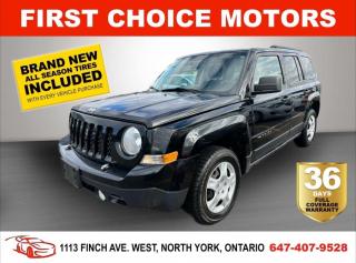 Welcome to First Choice Motors, the largest car dealership in Toronto of pre-owned cars, SUVs, and vans priced between $5000-$15,000. With an impressive inventory of over 300 vehicles in stock, we are dedicated to providing our customers with a vast selection of affordable and reliable options.<br><br>Were thrilled to offer a used 2013 Jeep Patriot SPORT, black color with 168,000km (STK#6990) This vehicle was $8990 NOW ON SALE FOR $6990. It is equipped with the following features:<br>- Automatic Transmission<br>- All wheel drive<br>- Power windows<br>- Power locks<br>- Power mirrors<br>- Air Conditioning<br><br>At First Choice Motors, we believe in providing quality vehicles that our customers can depend on. All our vehicles come with a 36-day FULL COVERAGE warranty. We also offer additional warranty options up to 5 years for our customers who want extra peace of mind.<br><br>Furthermore, all our vehicles are sold fully certified with brand new brakes rotors and pads, a fresh oil change, and brand new set of all-season tires installed & balanced. You can be confident that this car is in excellent condition and ready to hit the road.<br><br>At First Choice Motors, we believe that everyone deserves a chance to own a reliable and affordable vehicle. Thats why we offer financing options with low interest rates starting at 7.9% O.A.C. Were proud to approve all customers, including those with bad credit, no credit, students, and even 9 socials. Our finance team is dedicated to finding the best financing option for you and making the car buying process as smooth and stress-free as possible.<br><br>Our dealership is open 7 days a week to provide you with the best customer service possible. We carry the largest selection of used vehicles for sale under $9990 in all of Ontario. We stock over 300 cars, mostly Hyundai, Chevrolet, Mazda, Honda, Volkswagen, Toyota, Ford, Dodge, Kia, Mitsubishi, Acura, Lexus, and more. With our ongoing sale, you can find your dream car at a price you can afford. Come visit us today and experience why we are the best choice for your next used car purchase!<br><br>All prices exclude a $10 OMVIC fee, license plates & registration and ONTARIO HST (13%)