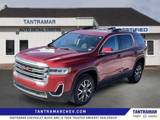 New Price! Cayenne Red Tintcoat 2021 GMC Acadia SLE AWD 9-Speed Automatic 3.6L V6 SIDIAWD, Black Cloth, 3rd row seats: split-bench, 4-Way Manual Passenger Seat Adjuster, 6-Passenger (2-2-2 Seating Configuration), 8-Way Power Driver Seat Adjuster, Alloy wheels, Apple CarPlay/Android Auto, Automatic temperature control, Front dual zone A/C, Heated door mirrors, Heated front seats, Power Driver Lumbar Control Seat Adjuster, Power Liftgate, Rear air conditioning.Certified. GM Certified Details:* Exchange policy is 30 days or 2,500 kilometres, whichever comes first* 150+ Point Inspection* Current students, recent graduates and full/part-time students eligible for $500 student bonus offer on the purchase of an eligible certified pre-owned vehicle. Offer valid from January 4, 2023 - January 2, 2024. Certified PRE-OWNED OFFERS FOR CANADIAN NEWCOMERS. To make Canada feel more like home, were offering $500 off any eligible Certified Pre-Owned Chevrolet, Buick or GMC vehicle as a welcoming gift. Free 3-month SiriusXM Trial. 1-month OnStar Trial. GM Owner Centre and Mobile App* 3 months or 5,000 kilometres (whichever comes first) which can be extended or upgraded to an even more comprehensive Certified Pre-Owned Vehicle Protection Plan* 24/7 roadside assistance for 3 months or 5,000 km (whichever comes first)* 4.99% Financing for 24 Months On Eligible Certified Pre-Owned Models 24 Months - 4.99% 36 Months - 6.49% 48 Months - 6.49% 60 Months - 6.99% 72 Months - 6.99% 84 Months - 6.99%