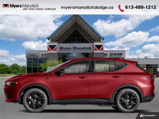 <b>Hybrid,  Sunroof,  Cooled Seats,  Navigation,  Premium Audio!</b><br> <br> <br> <br>Call 613-489-1212 to speak to our friendly sales staff today, or come by the dealership!<br> <br>  Bold and brash  like car, like driver; this 2024 Hornet leaves nothing to be desired. <br> <br>This 2024 Dodge Hornet features sharp aggressive exterior styling combined with astounding performance from a selection of powertrains to ensure that this head-turning SUV stays on top of the pack. With an addition of a new hybrid power unit, exceptional acceleration as well as impressive efficiency is expected. For a taste of the new chapter of Dodge, step this way.<br> <br> This hot tamale SUV  has an automatic transmission and is powered by a  288HP 1.3L 4 Cylinder Engine.<br> <br> Our Hornets trim level is R/T Plus PHEV. This range-topping R/T Plus rewards you with inbuilt navigation, ventilated and heated leather seats with power adjustment and lumbar support, a power liftgate, a leather-wrapped heated steering wheel, remote engine start, and an 8-speaker Harman Kardon audio system. Other amazing standard features include a 10.25-inch infotainment screen powered by Uconnect 5 with wireless Apple CarPlay and Android Auto, LED lights with daytime running lights and automatic high beams, and power heated side mirrors. Safety on the road is assured thanks to blind spot detection, ParkSense rear parking sensors, forward collision warning with rear cross path detection, lane departure warning, and a ParkView back-up camera. Additional features include mobile hotspot internet access, front and rear cupholders, proximity keyless entry with push button start, traffic distance pacing, dual-zone front air conditioning, and so much more! This vehicle has been upgraded with the following features: Hybrid,  Sunroof,  Cooled Seats,  Navigation,  Premium Audio,  Power Liftgate,  Remote Start. <br><br> View the original window sticker for this vehicle with this url <b><a href=http://www.chrysler.com/hostd/windowsticker/getWindowStickerPdf.do?vin=ZACPDFDW6R3A16738 target=_blank>http://www.chrysler.com/hostd/windowsticker/getWindowStickerPdf.do?vin=ZACPDFDW6R3A16738</a></b>.<br> <br>To apply right now for financing use this link : <a href=https://CreditOnline.dealertrack.ca/Web/Default.aspx?Token=3206df1a-492e-4453-9f18-918b5245c510&Lang=en target=_blank>https://CreditOnline.dealertrack.ca/Web/Default.aspx?Token=3206df1a-492e-4453-9f18-918b5245c510&Lang=en</a><br><br> <br/> Weve discounted this vehicle $1750.    0% financing for 36 months. 5.49% financing for 96 months. <br> Buy this vehicle now for the lowest weekly payment of <b>$201.90</b> with $0 down for 96 months @ 5.49% APR O.A.C. ( Plus applicable taxes -  $1199  fees included in price    ).  Incentives expire 2024-07-02.  See dealer for details. <br> <br>If youre looking for a Dodge, Ram, Jeep, and Chrysler dealership in Ottawa that always goes above and beyond for you, visit Myers Manotick Dodge today! Were more than just great cars. We provide the kind of world-class Dodge service experience near Kanata that will make you a Myers customer for life. And with fabulous perks like extended service hours, our 30-day tire price guarantee, the Myers No Charge Engine/Transmission for Life program, and complimentary shuttle service, its no wonder were a top choice for drivers everywhere. Get more with Myers!<br> Come by and check out our fleet of 40+ used cars and trucks and 100+ new cars and trucks for sale in Manotick.  o~o