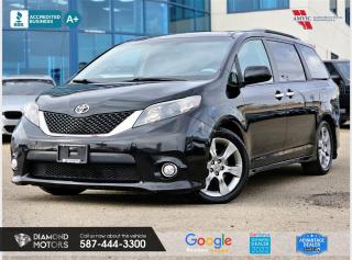 3.5L 6 CYLINDER ENGINE, LEATHER, POWER DOORS, REAR SUNSHADE, BACKUP CAMERA, TWO KEYS, FWD, CRUISE CONTROL, POWER WINDOWS, BLUETOOTH, AND MUCH MORE! <br/> <br/>  <br/> Just Arrived 2012 Toyota Sienna SE Black has 140,536 KM on it. 3.5L 6 Cylinder Engine engine, Front-Wheel Drive, Automatic transmission, 8 Seater passengers, on special price for . <br/> <br/>  <br/> Book your appointment today for Test Drive. We offer contactless Test drives & Virtual Walkarounds. Stock Number: 23332 <br/> <br/>  <br/> Diamond Motors has built a reputation for serving you, our customers. Being honest and selling quality pre-owned vehicles at competitive & affordable prices. Whenever you deal with us, you know you get to deal and speak directly with the owners. This means unique personalized customer service to meet all your needs. No high-pressure sales tactics, only upfront advice. <br/> <br/>  <br/> Why choose us? <br/>  <br/> Certified Pre-Owned Vehicles <br/> Family Owned & Operated <br/> Finance Available <br/> Extended Warranty <br/> Vehicles Priced to Sell <br/> No Pressure Environment <br/> Inspection & Carfax Report <br/> Professionally Detailed Vehicles <br/> Full Disclosure Guaranteed <br/> AMVIC Licensed <br/> BBB Accredited Business <br/> CarGurus Top-rated Dealer 2022 <br/> <br/>  <br/> Phone to schedule an appointment @ 587-444-3300 or simply browse our inventory online www.diamondmotors.ca or come and see us at our location at <br/> 3403 93 street NW, Edmonton, T6E 6A4 <br/> <br/>  <br/> To view the rest of our inventory: <br/> www.diamondmotors.ca/inventory <br/> <br/>  <br/> All vehicle features must be confirmed by the buyer before purchase to confirm accuracy. All vehicles have an inspection work order and accompanying Mechanical fitness assessment. All vehicles will also have a Carproof report to confirm vehicle history, accident history, salvage or stolen status, and jurisdiction report. <br/>