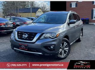 Prestige Motors Midland5N1DR2MM2HC635999<br/> 2017 Nissan Pathfinder PlatinumFour-Wheel Drive, 7 Seater <br/> VIN# 5N1DR2MM2HC635999 <br/> $11,997.00 + HST & LIC <br/> <br/>  <br/> View Our Online Showroom 24/7 Cant make it to our dealership right away? No problem! Browse our online showroom 24/7 @ www.prestigemotors.ca to discover more quality vehicles. <br/> <br/>  <br/> Financing Available O.A.C.  Apply online today!<br/>  <br/> Welcome to Prestige Motors - Your Trusted Family-Owned Dealership in Midland!At Prestige Motors, were a family-owned and operated business proudly serving Midland for over two decades. Our commitment is to provide you with a seamless and straightforward vehicle buying experience. We pride ourselves on offering a friendly, no-pressure environment and a diverse range of vehicles to suit your needs. <br/>   <br/> Why Choose Prestige Motors?- All our vehicles are sold and priced as CERTIFIED, with no hidden fees. <br/> - The advertised price is what you pay, plus any applicable HST and license costs. <br/> - Get a FREE Carfax Canada Report with your new vehicle purchase! <br/> <br/>  <br/> Extended Warranties Available:For added peace of mind, we offer extended warranties through Lubrico, tailored to your driving habits and budget. <br/> <br/>  <br/> Trade-In Your Vehicle:Considering a trade-in? Let us know, and well assist you in finding the best deal. <br/> <br/>  <br/> Contact Us:Ready to explore this Nissan Pathfinder or any other vehicle in our inventory? Get in touch with us today via e-mail, phone, or visit us in person. <br/> <br/>  <br/> Thank you for considering Prestige Motors for your automotive needs. We look forward to helping you find your next ride!