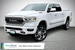 Finance for only $462.59 bi-weekly on a 8 year term!!!   Introducing the 2022 RAM 1500 Crew Cab 4x4 (DT) Limited SWB – a pinnacle of luxury and capability in the full-size truck segment. This Crew Cab variant of the RAM 1500 combines impressive hauling power with sophisticated design elements, making it the ultimate blend of form and function. The Limited SWB trim level elevates the driving experience with premium features and materials, ensuring both comfort and refinement on every journey. With its powerful 4x4 drivetrain, advanced towing capabilities, and innovative technology, the 2022 RAM 1500 Limited SWB is the perfect choice for those seeking top-tier performance and luxury in a rugged yet refined package.  At OpenRoad Toyota Abbotsford, we take the stress out of buying a used car by providing you with our TruePrice from the start! You will have peace of mind knowing you got our best price up-front, without having to spend time negotiating down to the last dollar.  All our pre-owned vehicles must pass an extremely thorough 153-point safety inspection, in order to be sold as OpenRoad Certified. All vehicles will have a Carfax verified history report, as well as a safety inspection report and breakdown of all work performed. We pride ourselves in our transparency, and wish to provide you with all the info you need to be confident in your vehicle purchase!  Give us a call at 604-857-2657, visit our showroom at 30210 Automall Dr in Abbotsford, BC!   Prices subject to $499 Documentation Fee, $499 Lease/Finance Fee, and applicable taxes. Dealer #40643