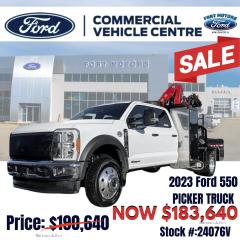<b>Power Stroke, 19.5 inch Aluminum Wheels, High Capacity Trailer Tow Package, Exterior Back-Up Alarm, Rear View Camera and Prep Kit!</b><br> <br>   Hello. <br> <br><br> <br> This oxford white sought after diesel Crew Cab 4X4 pickup   has a 10 speed automatic transmission and is powered by a  330HP 6.7L 8 Cylinder Engine.<br> <br> Our F-550 Super Duty DRWs trim level is XLT. This Ford F-550 Super Duty XLT comes very well equipped with a heavy duty suspension, towing equipment, a built-in brake controllers and trailer sway control, an upgraded audio system with SYNC 3 communication featuring enhanced voice recognition, Apple CarPlay and Android Auto plus an 8 inch touchscreen, 2 front tow hooks, a chrome front bumper, remote keyless entry, SiriusXM, steering wheel mounted cruise controls and smart device remote engine start. This vehicle has been upgraded with the following features: Power Stroke, 19.5 Inch Aluminum Wheels, High Capacity Trailer Tow Package, Exterior Back-up Alarm, Rear View Camera And Prep Kit. <br><br> View the original window sticker for this vehicle with this url <b><a href=http://www.windowsticker.forddirect.com/windowsticker.pdf?vin=1FD0W5HT3PED24076 target=_blank>http://www.windowsticker.forddirect.com/windowsticker.pdf?vin=1FD0W5HT3PED24076</a></b>.<br> <br>To apply right now for financing use this link : <a href=https://www.fortmotors.ca/apply-for-credit/ target=_blank>https://www.fortmotors.ca/apply-for-credit/</a><br><br> <br/><br>Come down to Fort Motors and take it for a spin!<p><br> Come by and check out our fleet of 40+ used cars and trucks and 90+ new cars and trucks for sale in Fort St John.  o~o