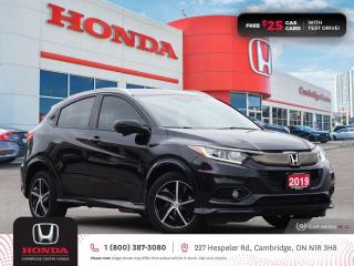 Used 2019 Honda HR-V Sport HEATED SEATS | REARVIEW CAMERA | APPLE CARPLAY™/ANDROID AUTO™ for sale in Cambridge, ON