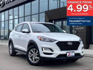 <b>Heated Steering Wheel,  Blind Spot Detection,  Safety Package,  Apple CarPlay,  Android Auto!</b><br> <br>  Compare at $22658 - Our Price is just $21998! <br> <br>   The 2019 Hyundai Tucson has a look that inspires adventure. This  2019 Hyundai Tucson is fresh on our lot in Midland. <br> <br>The redesigned 2019 Hyundai Tucson is more than just a sport utility vehicle, its the SUV thats always up for your adventures. With innovative features to keep you connected like standard Apple CarPlay and Android Auto smartphone connectivity, capable and efficient performance and heaps of built-in safety features, its always ready when you are.This  SUV has 109,309 kms. Its  dazzling white in colour  . It has a 6 speed automatic transmission and is powered by a  161HP 2.0L 4 Cylinder Engine.  <br> <br> Our Tucsons trim level is 2.0L Preferred AWD. Upgrading to this all wheel drive Preferred trim over the Essential trim is as great choice as you will get aluminum wheels, a blind spot detection system with rear cross traffic alerts and lane change assist, a heated leather wrapped steering wheel and drive mode select. You will also receive a 7 inch colour touch screen display with Apple CarPlay and Android Auto, LED daytime running lights, a 60/40 split rear seat, remote keyless entry and a rear view camera plus much more! This vehicle has been upgraded with the following features: Heated Steering Wheel,  Blind Spot Detection,  Safety Package,  Apple Carplay,  Android Auto,  Rear View Camera,  Remote Keyless Entry. <br> <br>To apply right now for financing use this link : <a href=https://www.bourgeoishyundai.com/finance/ target=_blank>https://www.bourgeoishyundai.com/finance/</a><br><br> <br/><br>BUY WITH CONFIDENCE. Bourgeois Auto Group, we dont just sell cars; for over 75 years, we have delivered extraordinary automotive experiences in every showroom, on the road, and at your home. Offering complimentary delivery in an enclosed trailer. <br><br>Why buy from the Bourgeois Auto Group? Whether you are looking for a great place to buy your next new or used vehicle find a qualified repair center or looking for parts for your vehicle the Bourgeois Auto Group has the answer. We offer both new vehicles and pre-owned vehicles with over 25 brand manufacturers and over 200 Pre-owned Vehicles to choose from. Were constantly changing to meet the needs of our customers and stay ahead of the competition, and we are committed to investing in modern technology to ensure that we are always on the cutting edge. We use very strategic programs and tools that give us current market data to price our vehicles to the market to make sure that our customers are getting the best deal not only on the new car but on your trade-in as well. Ask for your free Live Market analysis report and save time and money. <br><br>WE BUY CARS  Any make model or condition, No purchase necessary. We are OPEN 24 hours a Day/7 Days a week with our online showroom and chat service. Our market value pricing provides the most competitive prices on all our pre-owned vehicles all the time. Market Value Pricing is achieved by polling over 20000 pre-owned websites every day to ensure that every single customer receives real-time Market Value Pricing on every pre-owned vehicle we sell. Customer service is our top priority. No hidden costs or fees, and full disclosure on all services and Carfax®. <br><br>With over 23 brands and over 400 full- and part-time employees, we look forward to serving all your automotive needs! <br> Come by and check out our fleet of 30+ used cars and trucks and 40+ new cars and trucks for sale in Midland.  o~o