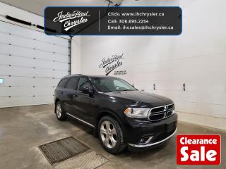 <b>Leather Seats,  Bluetooth,  Heated Seats,  Heated Steering Wheel,  Rear View Camera!</b><br> <br>  Hurry on this one! Marked down from $27899 - you save $4749.   The Dodge Durango remains big, brawny, and masculine in an era of soft, curvaceous crossovers, says Car and Driver. This  2015 Dodge Durango is for sale today in Indian Head. <br> <br>This Dodge Durango offers drivers the best of everything. It starts with a well-appointed interior with a generous amount of room for cargo and passengers. Muscular styling sets this Durango apart from the softer crossovers on the market. Impressive confidence comes from a powerful, yet efficient drivetrain. The standard all-wheel drive capability is balanced by plush, upscale interior details making for a well-balanced, family friendly SUV. This  SUV has 185,400 kms. Its  black in colour  . It has a 8 speed automatic transmission and is powered by a  295HP 3.6L V6 Cylinder Engine.   This vehicle has been upgraded with the following features: Leather Seats,  Bluetooth,  Heated Seats,  Heated Steering Wheel,  Rear View Camera,  Remote Start,  Siriusxm. <br> To view the original window sticker for this vehicle view this <a href=http://www.chrysler.com/hostd/windowsticker/getWindowStickerPdf.do?vin=1C4RDJDG6FC826688 target=_blank>http://www.chrysler.com/hostd/windowsticker/getWindowStickerPdf.do?vin=1C4RDJDG6FC826688</a>. <br/><br> <br>To apply right now for financing use this link : <a href=https://www.indianheadchrysler.com/finance/ target=_blank>https://www.indianheadchrysler.com/finance/</a><br><br> <br/><br>At Indian Head Chrysler Dodge Jeep Ram Ltd., we treat our customers like family. That is why we have some of the highest reviews in Saskatchewan for a car dealership!  Every used vehicle we sell comes with a limited lifetime warranty on covered components, as long as you keep up to date on all of your recommended maintenance. We even offer exclusive financing rates right at our dealership so you dont have to deal with the banks.
You can find us at 501 Johnston Ave in Indian Head, Saskatchewan-- visible from the TransCanada Highway and only 35 minutes east of Regina. Distance doesnt have to be an issue, ask us about our delivery options!

Call: 306.695.2254<br> Come by and check out our fleet of 30+ used cars and trucks and 80+ new cars and trucks for sale in Indian Head.  o~o