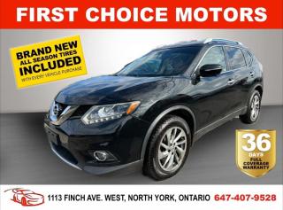 Welcome to First Choice Motors, the largest car dealership in Toronto of pre-owned cars, SUVs, and vans priced between $5000-$15,000. With an impressive inventory of over 300 vehicles in stock, we are dedicated to providing our customers with a vast selection of affordable and reliable options.<br><br>Were thrilled to offer a used 2014 Nissan Rogue SL, black color with 144,000km (STK#7012) This vehicle was $13990 NOW ON SALE FOR $12990. It is equipped with the following features:<br>- Automatic Transmission<br>- Leather seats<br>- Sunroof<br>- Heated seats<br>- Navigation<br>- All wheel drive<br>- Bluetooth<br>- Reverse camera<br>- Alloy wheels<br>- Power windows<br>- Power locks<br>- Power mirrors<br>- Air Conditioning<br><br>At First Choice Motors, we believe in providing quality vehicles that our customers can depend on. All our vehicles come with a 36-day FULL COVERAGE warranty. We also offer additional warranty options up to 5 years for our customers who want extra peace of mind.<br><br>Furthermore, all our vehicles are sold fully certified with brand new brakes rotors and pads, a fresh oil change, and brand new set of all-season tires installed & balanced. You can be confident that this car is in excellent condition and ready to hit the road.<br><br>At First Choice Motors, we believe that everyone deserves a chance to own a reliable and affordable vehicle. Thats why we offer financing options with low interest rates starting at 7.9% O.A.C. Were proud to approve all customers, including those with bad credit, no credit, students, and even 9 socials. Our finance team is dedicated to finding the best financing option for you and making the car buying process as smooth and stress-free as possible.<br><br>Our dealership is open 7 days a week to provide you with the best customer service possible. We carry the largest selection of used vehicles for sale under $9990 in all of Ontario. We stock over 300 cars, mostly Hyundai, Chevrolet, Mazda, Honda, Volkswagen, Toyota, Ford, Dodge, Kia, Mitsubishi, Acura, Lexus, and more. With our ongoing sale, you can find your dream car at a price you can afford. Come visit us today and experience why we are the best choice for your next used car purchase!<br><br>All prices exclude a $10 OMVIC fee, license plates & registration and ONTARIO HST (13%)