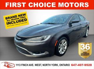 Used 2016 Chrysler 200 LIMITED ~AUTOMATIC, FULLY CERTIFIED WITH WARRANTY! for sale in North York, ON