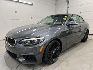 STUNNING 6-SPEED MANUAL 230i W/ M PERFORMANCE PACKAGE!! Sunroof, Blue-stitched leather sport seats, heated seats & steering, pre-collision system, lane-departure alert, premium 18-inch black M Sport alloys, blue M Sport brake calipers, M Sport steering wheel, backup camera, rain-sensing wipers, power seats w/ driver memory, dual-zone climate control, automatic headlights, Bluetooth, keyless entry w/ push start, auto-dimming rearview mirror and cruise control!