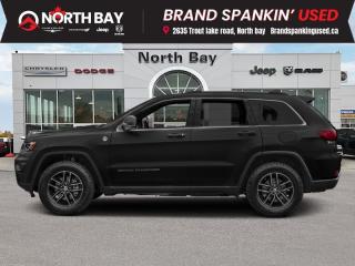 <b>Leather Seats,  Bluetooth,  Cooled Seats,  Rear View Camera,  Heated Seats!</b><br> <br> <b>Out of town? We will pay your gas to get here! Ask us for details!</b><br><br> <br>7279km BELOW average! This SUV is built to tackle the toughest trails and overcome any obstacle with its legendary off-road capability and rugged design. Equipped with Jeeps renowned Quadra-Drive II 4WD system and Selec-Terrain traction management system, the Trailhawk ensures unmatched traction and control in any driving condition. Plus, with its luxurious interior and advanced technology features, this SUV offers comfort and convenience for all your adventures. Dont miss out on the opportunity to own this exceptional SUV  schedule your test drive today!<br><br>Fully inspected and reconditioned for years of driving enjoyment! <br><br>Features: 4WD, 10 Speakers, AM/FM radio: SiriusXM, Auto-dimming door mirrors, Auto-Dimming Exterior Passenger Mirror, Auto-dimming Rear-View mirror, Automatic temperature control, Blind-Spot/Rear Cross-Path Detection, Block heater, Front dual zone A/C, Front fog lights, Hands-Free Communication w/Bluetooth, Heated door mirrors, Heated front seats, Heated rear seats, Heated steering wheel, Instrument Cluster w/Off-Road Disp. Pages, Memory seat, Nappa Leather-Faced/Suede Front Vented, ParkView Rear Back-Up Camera, Power driver seat, Power Liftgate, Power Sunroof, Quick Order Package 23J Trailhawk, Radio: Uconnect 3C Nav w/8.4 Display, Rear Parking Sensors, Remote keyless entry, Speed-Sensitive Wipers, Ventilated front seats, Wheels: 18 x 8.0 Aluminum w/Jet Black Pockets. 4WD 8-Speed Automatic Pentastar 3.6L V6 VVT<br><br>All in price - No hidden fees or charges! O~o At North Bay Chrysler we pride ourselves on providing a personalized experience for each of our valued customers. We offer a wide selection of vehicles, knowledgeable sales and service staff, complete service and parts centre, and competitive pricing on all of our products. We look forward to seeing you soon. *Every reasonable effort is made to ensure the accuracy of the information listed above, but errors happen. We reserve the right to change or amend these offers. The vehicle pricing, incentives, options (including standard equipment), and technical specifications listed, may not match the exact vehicle displayed. All finance pricing listed is O.A.C (on approved credit). Please confirm with a sales representative the accuracy of this information and pricing.<br><br>*Prices include a $2000 finance credit. Cash Purchases are subject to change. Every reasonable effort is made to ensure the accuracy of the information listed above, but errors happen. We reserve the right to change or amend these offers. The vehicle pricing, incentives, options (including standard equipment), and technical specifications listed, may not match the exact vehicle displayed. All finance pricing listed is O.A.C (on approved credit). Please confirm with a sales representative the accuracy of this information and pricing. Listed price does not include applicable taxes and licensing fees.<br> To view the original window sticker for this vehicle view this <a href=http://www.chrysler.com/hostd/windowsticker/getWindowStickerPdf.do?vin=1C4RJFLG2HC938804 target=_blank>http://www.chrysler.com/hostd/windowsticker/getWindowStickerPdf.do?vin=1C4RJFLG2HC938804</a>. <br/><br> <br/><br> Buy this vehicle now for the lowest bi-weekly payment of <b>$229.25</b> with $3067 down for 72 months @ 8.99% APR O.A.C. ( Plus applicable taxes -  platinum security included  / Total cost of borrowing $8158   ).  See dealer for details. <br> <br>All in price - No hidden fees or charges! o~o