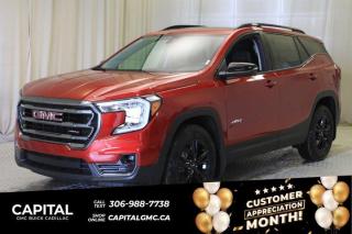 This 2024 GMC Terrain in Volcanic Red Tintcoat is equipped with AWD and Turbocharged Gas I4 1.5L/-TBD- engine.From its striking C-shaped LED signature lighting to its stunning floating roof, this GMC Terrain has been refined on every level. With three distinctive options, every trim boasts its own distinctive grille that makes a lasting first impression and sets a bold tone for the rest of the vehicles exterior. Striking LED signature lighting on the taillamps complete Terrains bold design from front to back. Terrains interior seamlessly incorporates exterior design cues to create a cohesive look. Youll find a combination of bold styling, first-class comfort and plenty of space proving its as much about refinement as it is utility. Terrains interior features a standard leather wrapped steering wheel, real aluminum trim and soft-touch materials to enhance your driving experience and maximize comfort for both you and your passengers. A front-to-back flat load floor includes new fold-flat front-passenger and second-row seats so you can quickly go from accommodating people to utilizing every inch of cargo space. The GMC Terrain small SUV is engineered to meet the challenges drivers face every day  from various road surfaces to unexpected conditions. Advanced technology such as the Traction Select system allows you to switch between drive modes to make real-time adjustments based on those ever-changing driving situations. Terrain offers an available suite of intuitive driver-assist and safety technologies  so you can move with confidence in any direction.Check out this vehicles pictures, features, options and specs, and let us know if you have any questions. Helping find the perfect vehicle FOR YOU is our only priority.P.S...Sometimes texting is easier. Text (or call) 306-988-7738 for fast answers at your fingertips!Dealer License #914248Disclaimer: All prices are plus taxes & include all cash credits & loyalties. See dealer for Details.