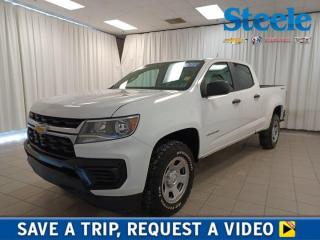 Carve out your own path in our 2022 Chevrolet Colorado W/T Crew Cab Long Box 4X4 in Summit White that is well equipped to help you work harder and play smarter! Powered by a 3.6 Litre V6 generating 308hp connected to an 8 Speed Automatic transmission thats geared to get more done. This Four Wheel Drive truck is also easy to handle when pulling heavy loads, plus it achieves approximately 9.8L/100km on the highway. Brawny good looks are standard as well with halogen headlights, black beltline moldings, a locking tailgate, and a chrome CornerStep rear bumper Inside, our Work Truck cabin comes with supportive seats, four-way power for the driver, rear under-seat storage, air conditioning, power accessories, and an impressive array of technology for staying in touch with your world. Youll especially appreciate the 7-inch touchscreen, Android Auto, Apple CarPlay, Bluetooth, and a six-speaker audio system. Thats digital convenience you wont want to do without! Chevrolet helps you stay safe and secure on the job or off with a rearview camera, hitch guidance, ABS, StabiliTrak stability/traction controls, tire-pressure monitoring, and both seat-mounted and head-curtain airbags. Features like those make our Colorado W/T a great choice almost wherever youre going! Save this Page and Call for Availability. We Know You Will Enjoy Your Test Drive Towards Ownership! Steele Chevrolet Atlantic Canadas Premier Pre-Owned Super Center. Being a GM Certified Pre-Owned vehicle ensures this unit has been fully inspected fully detailed serviced up to date and brought up to Certified standards. Market value priced for immediate delivery and ready to roll so if this is your next new to your vehicle do not hesitate. Youve dealt with all the rest now get ready to deal with the BEST! Steele Chevrolet Buick GMC Cadillac (902) 434-4100 Metros Premier Credit Specialist Team Good/Bad/New Credit? Divorce? Self-Employed?