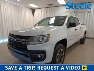 Well-equipped and completely capable, our 2021 Chevrolet Colorado Z71 Crew Cab 4X4 is reporting for duty in Summit White! Motivated by a 3.6 Litre V6 offering 308hp matched to an 8 Speed Automatic transmission. This trail-friendly Four Wheel Drive truck features off-road suspension, an automatic locking rear differential, and hill-descent control for confidence on tough terrain, and it scores approximately 9.8L/100km on the highway. Our Colorado makes its mark with a bold black Bowtie emblem on the grille plus projector-beam headlamps, fog lamps, alloy wheels, a spray-on bed liner, a corner step rear bumper, and a remote-locking EZ-Lift and Lower tailgate. Our Z71 cabin keeps you comfortable on your rugged journeys with cloth/leatherette heated front seats, rear under-seat storage, a leather heated steering wheel, cruise control, automatic climate control, and high-tech convenience from an 8-inch touchscreen, WiFi compatibility, Android Auto, Apple CarPlay, Bluetooth, and a six-speaker audio system. Youre definitely in command of features like those! Chevrolet inspires you to travel in confidence thanks to safety features such as a rearview camera, ABS, StabiliTrak stability/traction controls, tire-pressure monitoring, and both seat-mounted and head-curtain airbags. With all that and more, our Colorado Z71 is always ready to come through in the clutch! Save this Page and Call for Availability. We Know You Will Enjoy Your Test Drive Towards Ownership! Steele Chevrolet Atlantic Canadas Premier Pre-Owned Super Center. Being a GM Certified Pre-Owned vehicle ensures this unit has been fully inspected fully detailed serviced up to date and brought up to Certified standards. Market value priced for immediate delivery and ready to roll so if this is your next new to your vehicle do not hesitate. Youve dealt with all the rest now get ready to deal with the BEST! Steele Chevrolet Buick GMC Cadillac (902) 434-4100 Metros Premier Credit Specialist Team Good/Bad/New Credit? Divorce? Self-Employed?