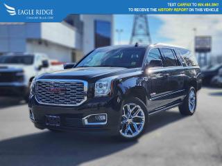 2019 GMC Yukon XL Denali, 4x4, 2019 GMC Yukon XL 10 Speakers, 3rd row seats: split-bench, Adaptive suspension, Adjustable pedals, Apple CarPlay/Android Auto, Auto High-beam Headlights, Auto-dimming door mirrors, Auto-dimming Rear-View mirror, Brake assist, Emergency communication system: OnStar and GMC connected services capable, Heads-Up Display, Heated & Ventilated Driver & Front Passenger Seats, Heated front seats, Memory seat, Pedal memory, Power driver seat, Remote keyless entry, Speed control, Speed-sensing steering, Traction control, Wireless Charging

Eagle Ridge GM in Coquitlam is your Locally Owned & Operated Chevrolet, Buick, GMC Dealer, and a Certified Service and Parts Center equipped with an Auto Glass & Premium Detail. Established over 30 years ago, we are proud to be Serving Clients all over Tri Cities, Lower Mainland, Fraser Valley, and the rest of British Columbia. Find your next New or Used Vehicle at 2595 Barnet Hwy in Coquitlam. Price Subject to $595 Documentation Fee. Financing Available for all types of Credit.