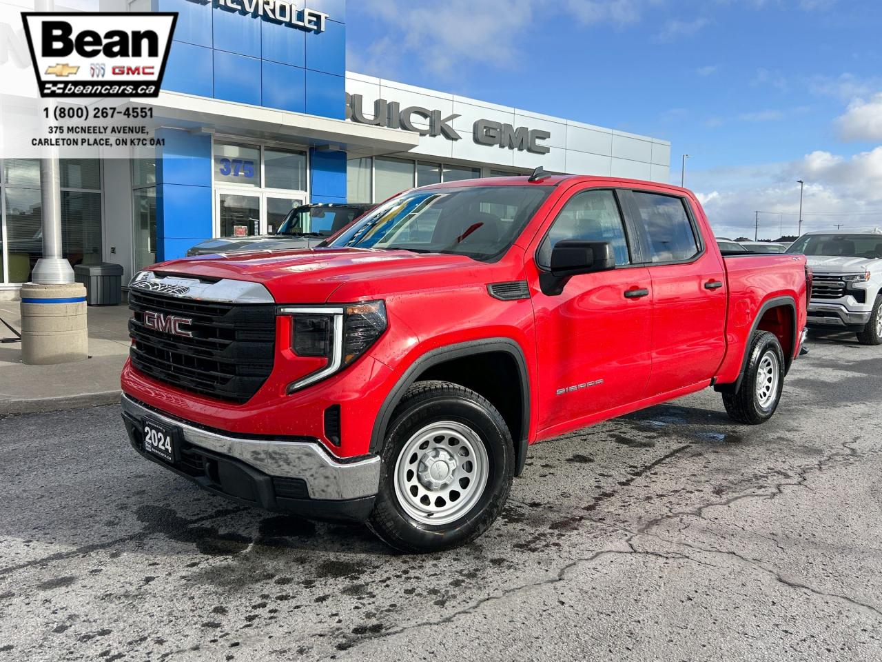 New 2024 GMC Sierra 1500 Pro 2.7L 4CYL WITH REMOTE ENTRY, HITCH GUIDANCE, HD REAR VISION CAMERA, EZ LIFT TAILGATE for sale in Carleton Place, ON