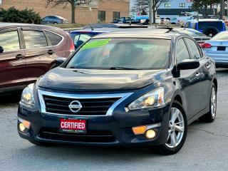 <div>ONE OWNER. CERTIFIED. NAVI. CAMERA </div><div><br></div><div>2014 NISSAN ALTIMA SV</div><div>2.5L 4 CYLINDER </div><div>153000 KMS</div><div><br></div><div>RUNS AND DRIVES EXCELLENT WITH NO ANY ISSUES. ONTARIO ONE OWNER VEHICLE. </div><div><br></div><div>BRAND NEW BRAKES ALL AROUND ( ROTORS & PADS ) JUST INSTALLED. FRESH OIL CHANGE. FULLY DETAILED INSIDE/OUT. </div><div><br></div><div>EQUIPPED WITH:</div><div>BACK UP CAMERA </div><div>NAVIGATION </div><div>BLIND SPOT MONITORING</div><div>SUNROOF </div><div>PUSH BUTTON START </div><div>REMOTE START </div><div>HEATED SEATS </div><div>BLUETOOTH </div><div>AND MORE </div><div><br></div><div>?COMES FULLY CERTIFIED ( SAFETY ) INCLUDED WITH MULTIPLE POINTS INSPECTION ALONG WITH CARFAX HISTORY REPORT. <br><span style=font-size: 1em;><br></span></div><div><span style=font-size: 1em;>?WARRANTY PKGS AVAILABLE UP TO 4 YEARS! </span><br></div><div><br></div><div>?ALL TRADE INS ARE WELCOME BRING YOUR TRADE IN TODAY. </div><div> PRICE + HST NO EXTRA OR HIDDEN FEES.

PLEASE CONTACT US TO BOOK YOUR APPOINTMENT FOR VIEWING AND TEST DRIVE. </div><div><br></div><div> TERMINAL MOTORS 
1421 SPEERS RD, OAKVILLE <br></div>