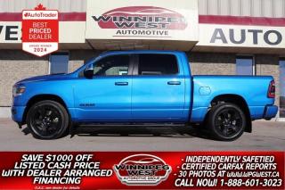 Used 2022 Dodge Ram 1500 SPORT REBEL 12 NIGHT EDITION, LOADED, VERY SHARP! for sale in Headingley, MB