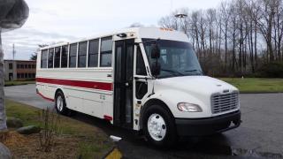 2015 Freightliner Thomas Built 32 Passenger Bus Dually Air Brakes Diesel, 6.7L L6 DIESEL Cummins engine, 6 cylinder, 2 door, automatic, 4X2, cruise control, air conditioning, AM/FM radio, white exterior, black interior, vinyl. Certification and Decal Valid to July 2024. $50,780.00 plus $375 processing fee, $51,155.00 total payment obligation before taxes.  Listing report, warranty, contract commitment cancellation fee, financing available on approved credit (some limitations and exceptions may apply). All above specifications and information is considered to be accurate but is not guaranteed and no opinion or advice is given as to whether this item should be purchased. We do not allow test drives due to theft, fraud and acts of vandalism. Instead we provide the following benefits: Complimentary Warranty (with options to extend), Limited Money Back Satisfaction Guarantee on Fully Completed Contracts, Contract Commitment Cancellation, and an Open-Ended Sell-Back Option. Ask seller for details or call 604-522-REPO(7376) to confirm listing availability.