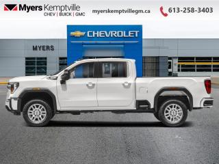 <b>DURAMAX 6.6L V8 TURBO DIESEL, GMC MultiPro Tailgate, X31 Off Road Package, Max Trailering Package, Convenience Package!</b><br> <br> <br> <br>At Myers, we believe in giving our customers the power of choice. When you choose to shop with a Myers Auto Group dealership, you dont just have access to one inventory, youve got the purchasing power of an entire auto group behind you!<br> <br>  Bold and burly, this GMC 2500HD is built for the toughest jobs without breaking a sweat. <br> <br>This 2024 GMC 2500HD is highly configurable work truck that can haul a colossal amount of weight thanks to its potent drivetrain. This truck also offers amazing interior features that nestle occupants in comfort and luxury, with a great selection of tech features. For heavy-duty activities and even long-haul trips, the 2500HD is all the truck youll ever need.<br> <br> This summit white sought after diesel Regular Cab 4X4 pickup   has an automatic transmission and is powered by a  470HP 6.6L 8 Cylinder Engine.<br> <br> Our Sierra 2500HDs trim level is Pro. This Sierra 2500HD Pro comes ready to work with plenty of useful features including a heavy-duty locking differential, signature LED lighting, a 7 inch touchscreen infotainment system with Apple CarPlay and Android Auto, a CornerStep rear bumper, cargo tie downs hooks and easy to clean rubber floors. Additionally, this truck also comes with a locking tailgate, a rear vision camera, StabiliTrak, cruise control, air conditioning, power windows, power locks, teen driver technology and a trailering package with hitch guidance. This vehicle has been upgraded with the following features: Duramax 6.6l V8 Turbo Diesel, Gmc Multipro Tailgate, X31 Off Road Package, Max Trailering Package, Convenience Package, Gooseneck/5th Wheel Prep Package. <br><br> <br>To apply right now for financing use this link : <a href=https://www.myerskemptvillegm.ca/finance/ target=_blank>https://www.myerskemptvillegm.ca/finance/</a><br><br> <br/>    Incentives expire 2024-05-31.  See dealer for details. <br> <br>Your journey to better driving experiences begins in our inventory, where youll find a stunning selection of brand-new Chevrolet, Buick, and GMC models. If youre looking to get additional luxuries at a wallet-friendly price, dont just pick pre-owned -- choose from our selection of over 300 Myers Approved used vehicles! Our incredible sales team will match you with the car, truck, or SUV thats got everything youre looking for, and much more. o~o