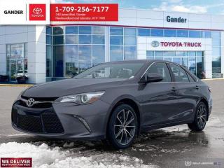 New Price!2017 Toyota Camry XSE 6-Speed Automatic with Overdrive FWD 2.5L I4 SMPI DOHC 16VPredawn Gray MicaALL CREDIT APPLICATIONS ACCEPTED! ESTABLISH OR REBUILD YOUR CREDIT HERE. APPLY AT https://steeleadvantagefinancing.com/?dealer=7148 We know that you have high expectations in your car search in NL. So, if youre in the market for a pre-owned vehicle that undergoes our exclusive inspection protocol, stop by Gander Toyota. Were confident we have the right vehicle for you. Here at Gander Toyota, we enjoy the challenge of meeting and exceeding customer expectations in all things automotive.**Market Value Pricing**, Leather, Camry XSE Grade, Heated front seats, Power driver seat, Radio: AM/FM CD w/MP3/WMA Player w/Navigation, Speed control.Certification Program Details: 85 Point inspection Fluid Top Ups Brake Inspection Tire Inspection Oil Change Recall Check Copy Of Carfax ReportSteele Auto Group is the most diversified group of automobile dealerships in Atlantic Canada, with 34 dealerships selling 27 brands and an employee base of over 1000. Sales are up by double digits over last year and the plan going forward is to expand further into Atlantic Canada. PLEASE CONFIRM WITH US THAT ALL OPTIONS, FEATURES AND KILOMETERS ARE CORRECT.Awards:* autoTRADER Top Picks Top Family CarReviews:* In most aspects of comfort, space, ride quality, and a feel of sturdy and confident driving, the Camry is highly rated by owners. Many owner reviews also reference a worry-free driving experience, with good fuel mileage and low running costs. Owners of top-line models love the premium stereo system, leather seats and sunroof. Notably, more than one owner expressed surprise at the resale value of their used Camry, which could be a pro or a con for used shoppers, depending on several factors. Source: autoTRADER.ca