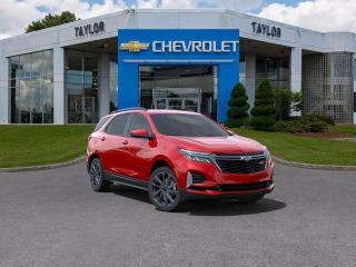 <b>Power Liftgate,  Blind Spot Detection,  Climate Control,  Heated Seats,  Apple CarPlay!</b><br> <br>   With its comfortable ride, roomy cabin and the technology to help you keep in touch, this 2024 Chevy Equinox is one of the best in its class. <br> <br>This extremely competent Chevy Equinox is a rewarding SUV that doubles down on versatility, practicality and all-round reliability. The dazzling exterior styling is sure to turn heads, while the well-equipped interior is put together with great quality, for a relaxing ride every time. This 2024 Equinox is sure to be loved by the whole family.<br> <br> This radiant red SUV  has an automatic transmission and is powered by a  175HP 1.5L 4 Cylinder Engine.<br> <br> Our Equinoxs trim level is RS. The RS trim of the Equinox adds in blacked out exterior styling elements, with a power liftgate for rear cargo access, blind spot detection and dual-zone climate control, and is decked with great standard features such as front heated seats with lumbar support, remote engine start, air conditioning, remote keyless entry, and a 7-inch infotainment touchscreen with Apple CarPlay and Android Auto, along with active noise cancellation. Safety on the road is assured with automatic emergency braking, forward collision alert, lane keep assist with lane departure warning, front and rear park assist, and front pedestrian braking. This vehicle has been upgraded with the following features: Power Liftgate,  Blind Spot Detection,  Climate Control,  Heated Seats,  Apple Carplay,  Android Auto,  Remote Start. <br><br> <br>To apply right now for financing use this link : <a href=https://www.taylorautomall.com/finance/apply-for-financing/ target=_blank>https://www.taylorautomall.com/finance/apply-for-financing/</a><br><br> <br/>    4.49% financing for 84 months. <br> Buy this vehicle now for the lowest bi-weekly payment of <b>$253.94</b> with $0 down for 84 months @ 4.49% APR O.A.C. ( Plus applicable taxes -  Plus applicable fees   / Total Obligation of $46219  ).  Incentives expire 2024-04-30.  See dealer for details. <br> <br> <br>LEASING:<br><br>Estimated Lease Payment: $220 bi-weekly <br>Payment based on 6.9% lease financing for 60 months with $0 down payment on approved credit. Total obligation $28,709. Mileage allowance of 16,000 KM/year. Offer expires 2024-04-30.<br><br><br><br> Come by and check out our fleet of 90+ used cars and trucks and 170+ new cars and trucks for sale in Kingston.  o~o