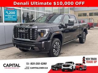 This GMC Sierra 2500HD delivers a Turbocharged Diesel V8 6.6L/ engine powering this Automatic transmission. ENGINE, DURAMAX 6.6L TURBO-DIESEL V8, B20-DIESEL COMPATIBLE (470 hp [350.5 kW] @ 2800 rpm, 975 lb-ft of torque [1322 Nm] @ 1600 rpm) (STD), Wireless Phone Projection for Apple CarPlay and Android Auto, Wireless charging.* This GMC Sierra 2500HD Features the Following Options *Wipers, front rain-sensing, Winter Grille Cover, Windows, power rear, express down, Windows, power front, drivers express up/down, Window, power, rear sliding with rear defogger, Window, power front, passenger express up/down, Wi-Fi Hotspot capable (Terms and limitations apply. See onstar.ca or dealer for details.), Wheels, 20 (50.8 cm) Ultra-bright machined aluminum wheels with gloss black inserts with Black painted pockets, Wheelhouse liners, rear, USB Ports, 2, Charge/Data ports located inside centre console.* Visit Us Today *Test drive this must-see, must-drive, must-own beauty today at Capital Chevrolet Buick GMC Inc., 13103 Lake Fraser Drive SE, Calgary, AB T2J 3H5.