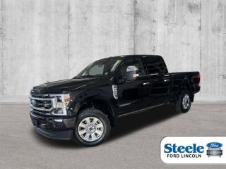 Agate Black Metallic2022 Ford F-350SD Platinum4WD 10-Speed Automatic Power Stroke 6.7L V8 DI 32V OHV TurbodieselVALUE MARKET PRICING!!, F-350SD Platinum, Power Stroke 6.7L V8 DI 32V OHV Turbodiesel, 4WD.ALL CREDIT APPLICATIONS ACCEPTED! ESTABLISH OR REBUILD YOUR CREDIT HERE. APPLY AT https://steeleadvantagefinancing.com/6198 We know that you have high expectations in your car search in Halifax. So if youre in the market for a pre-owned vehicle that undergoes our exclusive inspection protocol, stop by Steele Ford Lincoln. Were confident we have the right vehicle for you. Here at Steele Ford Lincoln, we enjoy the challenge of meeting and exceeding customer expectations in all things automotive.
