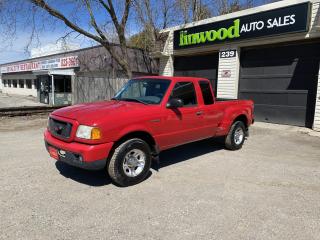<p>Call or text 519-841-6200. Test drive available by appointment. Very good condition.  Low kms. Supercab. Edge package. Rare Flareside box. 3.0 litre V6. Automatic. Rear wheel drive. AC. Alloy wheels. We include four brand new tires with reconditioned factory alloy wheels. Lots of curb appeal. These Rangers are built Ford Tough. They are known for their tremendous reliability and longevity, Just a pleasure to own and drive. Dont miss out. </p><p>LINWOOD AUTO SALES OFFERS BETTER QUALITY, BETTER VALUE AND BETTER SERVICE TO OUR VALUED CUSTOMERS. OUR DEALERSHIP WORKS HARD TO MEET AND EXCEED YOUR EXPECTATIONS. WE WANT YOUR BUYING EXPERIENCE TO BE A PLEASURE. CHECK OUT OUR MANY EXCELLENT REVIEWS FROM VERY HAPPY CUSTOMERS. </p><p>WE INCLUDE PROPER CERTIFICATION, PROFESSIONAL DETAILING, OIL CHANGE, FULL SERVICE, FREE CARPROOF HISTORY REPORT AND MORE. OUR OLD SCHOOL DEALERSHIP HAS NO EXTRA FEES AND CHARGES. ONLY HST AND LICENSING ARE EXTRA.</p><p>WE OFFER MANY EXCELLENT WARRANTY PROGRAMS FOR GREATLY DISCOUNTED PRICES. CALL, TEXT OR EMAIL TODAY FOR MORE DETAILS. </p><p>Linwood Auto Sales</p><p>239 Edinburgh Road North,</p><p>Guelph, ON. N1H 5S2</p><p>1-519-823-8585</p><p>Text: 519-841-6200</p><p>contact@linwoodauto.ca</p><p>www.linwoodauto.ca</p>
