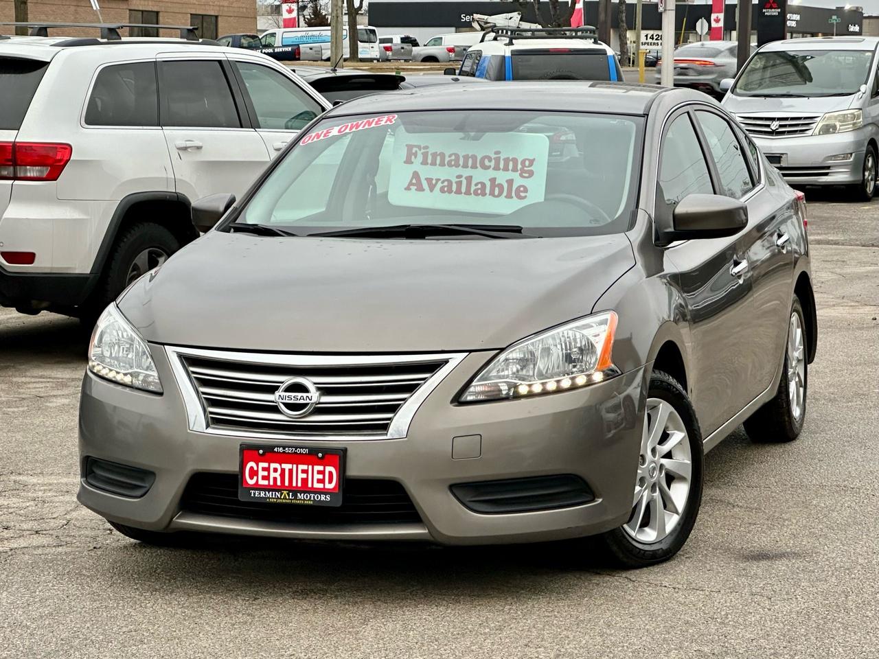SAFETY CERTIFIED. ONE OWNER. NO ACCIDENT.<br><div>
2015 NISSAN SENTRA SV 
4 CYLINDER GREAT ON GAS.

THIS NISSAN IN PERFECT CONDITION INSIDE/OUT. RUNS AND DRIVES VERY SMOOTH WITH NO ANY ISSUES. ITS READY TO GO..

BRAND NEW BRAKES ALL AROUND JUST INSTALLED.
FRESH OIL
FULLY DETAILED 

163000 KMs 

EQUIPPED WITH:
•BACK UP CAMERA 
•PUSH BUTTON START 
•HEATED SEATS 
•BLUETOOTH 
•KEY LESS ENTRY 
•STEERING WHEEL AUDIO CONTROL

📌COMES FULLY CERTIFIED ( SAFETY ) INCLUDED WITH MULTIPLE POINTS INSPECTION ALONG WITH CARFAX HISTORY REPORT. 

📌WARRANTY PKGS AVAILABLE UP TO 4 YEARS! 

📌ALL TRADE INS ARE WELCOME BRING YOUR TRADE IN TODAY. 

PRICE + HST NO EXTRA OR HIDDEN FEES.

PLEASE CONTACT US TO BOOK YOUR APPOINTMENT FOR VIEWING AND TEST DRIVE.

TERMINAL MOTORS 
1421 SPEERS RD, OAKVILLE&nbsp;</div>