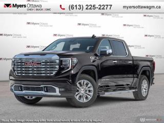 <br> <br>  No matter where youre heading or what tasks need tackling, theres a premium and capable Sierra 1500 thats perfect for you. <br> <br>This 2024 GMC Sierra 1500 stands out in the midsize pickup truck segment, with bold proportions that create a commanding stance on and off road. Next level comfort and technology is paired with its outstanding performance and capability. Inside, the Sierra 1500 supports you through rough terrain with expertly designed seats and robust suspension. This amazing 2024 Sierra 1500 is ready for whatever.<br> <br> This onyx black Crew Cab 4X4 pickup   has an automatic transmission and is powered by a  420HP 6.2L 8 Cylinder Engine.<br> <br> Our Sierra 1500s trim level is Denali. This premium GMC Sierra 1500 Denali comes fully loaded with perforated leather seats and authentic open-pore wood trim, exclusive exterior styling, unique aluminum wheels, plus a massive 13.4 inch touchscreen display that features wireless Apple CarPlay and Android Auto, a premium 7-speaker Bose audio system, SiriusXM, and a 4G LTE hotspot. Additionally, this stunning pickup truck also features heated and cooled front seats and heated second row seats, a spray-in bedliner, wireless device charging, IntelliBeam LED headlights, remote engine start, forward collision warning and lane keep assist, a trailer-tow package with hitch guidance, LED cargo area lighting, ultrasonic parking sensors, an HD surround vision camera plus so much more! This vehicle has been upgraded with the following features: Hud,  Sunroof,  Wireless Charging,  Adaptive Cruise Control,  Multi-pro Tailgate,  Heated Steering Wheel. <br><br> <br>To apply right now for financing use this link : <a href=https://creditonline.dealertrack.ca/Web/Default.aspx?Token=b35bf617-8dfe-4a3a-b6ae-b4e858efb71d&Lang=en target=_blank>https://creditonline.dealertrack.ca/Web/Default.aspx?Token=b35bf617-8dfe-4a3a-b6ae-b4e858efb71d&Lang=en</a><br><br> <br/> Total  cash rebate of $5300 is reflected in the price. Credit includes $5,300 Non Stackable Delivery Allowance  Incentives expire 2024-05-31.  See dealer for details. <br> <br><br> Come by and check out our fleet of 40+ used cars and trucks and 150+ new cars and trucks for sale in Ottawa.  o~o