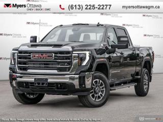 <br> <br>  Bold and burly, this GMC 2500HD is built for the toughest jobs without breaking a sweat. <br> <br>This 2024 GMC 2500HD is highly configurable work truck that can haul a colossal amount of weight thanks to its potent drivetrain. This truck also offers amazing interior features that nestle occupants in comfort and luxury, with a great selection of tech features. For heavy-duty activities and even long-haul trips, the 2500HD is all the truck youll ever need.<br> <br> This onyx black sought after diesel Crew Cab 4X4 pickup   has an automatic transmission and is powered by a  470HP 6.6L 8 Cylinder Engine.<br> <br> Our Sierra 2500HDs trim level is SLE. This Sierra 2500HD SLE comes ready to work with plenty of useful features including a heavy-duty locking differential, aluminum wheels, signature LED lighting, a larger 8 inch touchscreen infotainment system with Apple CarPlay and Android Auto, steering wheel audio controls and 4G LTE capability, remote keyless entry, a CornerStep rear bumper and cargo tie downs hooks with LED lights. Additionally, this truck also comes with a remote locking tailgate, rear vision camera, a leather wrapped steering wheel, StabiliTrak, cruise control, power windows, power locks and trailering equipment. This vehicle has been upgraded with the following features: Remote Start, Gmc Pro Safety Plus, Max Trailering Package, 20-inch Polished Wheels. <br><br> <br>To apply right now for financing use this link : <a href=https://creditonline.dealertrack.ca/Web/Default.aspx?Token=b35bf617-8dfe-4a3a-b6ae-b4e858efb71d&Lang=en target=_blank>https://creditonline.dealertrack.ca/Web/Default.aspx?Token=b35bf617-8dfe-4a3a-b6ae-b4e858efb71d&Lang=en</a><br><br> <br/> See dealer for details. <br> <br><br> Come by and check out our fleet of 40+ used cars and trucks and 150+ new cars and trucks for sale in Ottawa.  o~o