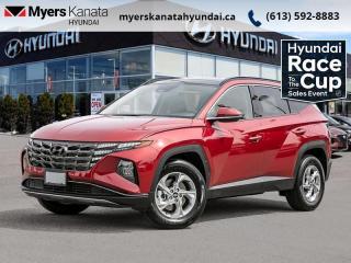 <b>Heated Seats,  Apple CarPlay,  Android Auto,  Heated Steering Wheel,  Adaptive Cruise Control!</b><br> <br> <br> <br>  Hyundai wanted to make the incredible Tucson even better, and they exceeded in every measure. <br> <br>This 2024 Hyundai Tucson was made with eye for detail. From subtle surprises to bold design features, every part of this 2024 Hyundai Tucson is a treat. Stepping into the interior feels like a step right into the future with breathtaking technology and luxury that will make your smartphone jealous. Add on an intelligently capable chassis and drivetrain and you have the SUV of the future, ready for you today.<br> <br> This ultimate red SUV  has an automatic transmission and is powered by a  187HP 2.5L 4 Cylinder Engine.<br> <br> Our Tucsons trim level is Preferred. This amazing crossover SUV features a full-time all-wheel-drive system, and is decked with a great number of standard features such as heated front seats, a heated leather-wrapped steering wheel, proximity keyless entry with push button start, remote engine start, and a 10.25-inch infotainment screen bundled with Apple CarPlay and Android Auto, with a 6-speaker audio system. Occupant safety is assured, thanks to adaptive cruise control, blind spot detection, lane keep assist with lane departure warning, forward collision avoidance with pedestrian and cyclist detection, and a rear view camera. Additional features include LED headlights with automatic high beams, towing equipment with trailer sway control, and even more. This vehicle has been upgraded with the following features: Heated Seats,  Apple Carplay,  Android Auto,  Heated Steering Wheel,  Adaptive Cruise Control,  Blind Spot Detection,  Lane Keep Assist. <br><br> <br>To apply right now for financing use this link : <a href=https://www.myerskanatahyundai.com/finance/ target=_blank>https://www.myerskanatahyundai.com/finance/</a><br><br> <br/>    6.99% financing for 96 months. <br> Buy this vehicle now for the lowest weekly payment of <b>$131.61</b> with $0 down for 96 months @ 6.99% APR O.A.C. ( Plus applicable taxes -  $2596 and licensing fees    ).  Incentives expire 2024-04-30.  See dealer for details. <br> <br>This vehicle is located at Myers Kanata Hyundai 400-2500 Palladium Dr Kanata, Ontario. <br><br> Come by and check out our fleet of 30+ used cars and trucks and 50+ new cars and trucks for sale in Kanata.  o~o