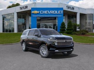 <b>HUD,  Adaptive Cruise Control,  360 Camera,  Cooled Seats,  Heated Steering Wheel!</b><br> <br>   Reimagined everywhere that matters, the most versatile and advanced Suburban ever fits perfectly in your world. <br> <br>This Chevy Suburban is designed for shoppers who require a luxurious ride, stern towing capacity and a well-trimmed cabin. The iconic Suburban offers more of everything you expect - uncommon spaciousness, commanding performance and ingenious safety technology. The luxury is all-encompassing and its capability is exceptional. Discover why, year after year, the legendary Suburban is part of Americas best-selling family of full-size SUVs.<br> <br> This black SUV  has an automatic transmission and is powered by a  420HP 6.2L 8 Cylinder Engine.<br> <br> Our Suburbans trim level is High Country. This range-topping Suburban High Country is decked with great standard features such as ventilated and heated leather-trimmed seats, power release second row seats, a drivers head up display, adaptive cruise control, HD surround vision, and a sonorous 10-speaker Bose premium audio system with CenterPoint. Also standard include wireless charging for mobile devices, a power liftgate for rear cargo access, wireless Apple CarPlay and Android Auto, remote engine start with keyless entry, LED headlights with IntelliBeam, tri-zone climate control, and SiriusXM satellite radio. Safety features also include automatic emergency braking, lane keeping assist with lane departure warning, and front and rear park assist. This vehicle has been upgraded with the following features: Hud,  Adaptive Cruise Control,  360 Camera,  Cooled Seats,  Heated Steering Wheel,  Bose Premium Audio,  Wireless Charging Pad. <br><br> <br>To apply right now for financing use this link : <a href=https://www.taylorautomall.com/finance/apply-for-financing/ target=_blank>https://www.taylorautomall.com/finance/apply-for-financing/</a><br><br> <br/>    4.99% financing for 84 months. <br> Buy this vehicle now for the lowest bi-weekly payment of <b>$773.11</b> with $0 down for 84 months @ 4.99% APR O.A.C. ( Plus applicable taxes -  Plus applicable fees   / Total Obligation of $137597   / Federal Luxury Tax of $3111.00 included.).  Incentives expire 2024-04-30.  See dealer for details. <br> <br> <br>LEASING:<br><br>Estimated Lease Payment: $856 bi-weekly <br>Payment based on 7.9% lease financing for 48 months with $0 down payment on approved credit. Total obligation $89,025. Mileage allowance of 16,000 KM/year. Offer expires 2024-04-30.<br><br><br><br> Come by and check out our fleet of 90+ used cars and trucks and 170+ new cars and trucks for sale in Kingston.  o~o