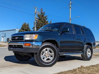 <p>Beautiful imperial jade metallic 97 4runner with only 250k. 100% stock. Clean title. Certified. No rust issues. Tons of recent maintenance. These truck are getting harder to find in original condition. What a excellent example of a 3rd gen 4runner with a great history. </p><p> </p><p>Owned by the same family since 2000. Garage kept its entire life. Clean title. No accident history. Carfax available. Low mileage for the year used as a secondary vehicle. Always regularly serviced. Never used offroad or abused. Mature previous owners. No modifications. Non smoker. </p><p> </p><p>In really great condition overall. Original paint & interior. We did a 2 step paint correction and full interior detail.</p><p> </p><p>Oil sprayed when new. Then Krown rust proofed in 2015, 2018, 2019, 2020, 2022, 2023. Wheel wells, doors, tailgate, hood, rockers are all clean. Frame we power washed and removed off the old undercoating. Reinforced important structural components and did a general frame inspection. Cleaned up the frame. Then applied a new coating of oil spray to protect the frame. See pics its in great shape. About 26hours of labor went into the frame. </p><p> </p><p>Comes safety certified in the asking price. I am going to bring it in for a safety inspection this week. If you want to buy it as/is in the meanwhile we can work out a deal. It feels like it may need an alignment but really cant fault it for much. </p><p> </p><p>Should need very little for a safety. Runs and drives great. I have put about 1000km on it with zero issues. Currently daily driving it. All features work. Rear window, AC, sunroof, 4wd etc. everything is operating as it should. Suspension feels tight, engine & transmission are healthy and working as they should. </p><p> </p><p>Tons of service records available about 30. Timing belt & water pump changed @ 226,000km/November 2017. Within the last year about $5000 of maintenance done...Entirely new exhaust system front brake pads & rotors rear window control module & rear wiper system battery & oil.change 4 new Firestone destination A/T2 power door lock repairs new starter & power steering repair </p><p> </p><p>Thank you for your interest in my truck. If you have any questions please just let me know. More pictures available if you would like. Come take a look you wont be disappointed. </p><p> </p><p>Price is + TAX + LICENSING </p><p>financing & Trade-ins available. </p><p>Test drives by appointment only. </p><p>OMVIC registered dealership & UCDA Member</p><p>Starks Motorsports LTD</p><p>Address: 48 Woodslee Ave unit 3 Paris ON</p>