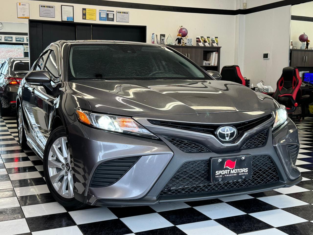 2019 Toyota Camry SE+Leather+ApplePlay+Adaptive Cruise+CLEANC CARFAX Photo80