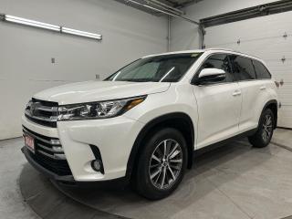 Used 2019 Toyota Highlander XLE AWD| 8-PASS |SUNROOF |LEATHER |BLIND SPOT |NAV for sale in Ottawa, ON