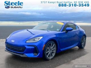 Arriving Soon!!! Sapphire Blue 2022 Subaru BRZ Sport-Tech RWD Close-Ratio 6-Speed Manual 2.4L 4-Cylinder DOHC 16V Atlantic Canadas largest Subaru dealer.8 Speakers, Alloy wheels, AM/FM radio: SiriusXM, Apple CarPlay/Android Auto, Automatic temperature control, Electronic Stability Control, Emergency communication system, Exterior Parking Camera Rear, Front dual zone A/C, Fully automatic headlights, Leather Upholstery w/Ultrasuede Inserts, Sport Heated Front Bucket Seats, Steering wheel mounted audio controls, Telescoping steering wheel, Tilt steering wheel.WE MAKE IT EASY!