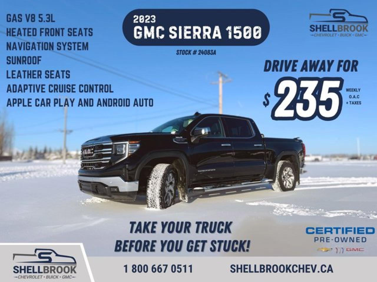 Used 2023 GMC Sierra 1500 SLT for sale in Shellbrook, SK