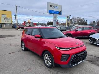 Used 2021 Kia Soul EX+ INFERNO RED!! SUNROOF. BACKUP CAM. HEATED SEATS. PWR SEAT. CARPLAY, BLIND SPOT MONITOR. LANE ASSIST. for sale in North Bay, ON