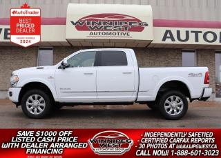 Used 2019 RAM 2500 LIMITED EDITION, 6.7L CUMMINS 4X4, LOADED, AS NEW! for sale in Headingley, MB