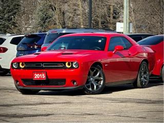 Sunroof, Navigation, Heated Seats & Steering Wheel, Blind Spot Monitoring, Adaptive Cruise Control, and more!

Fuel your automotive fantasies with our incredible 2015 Dodge Challenger R/T Coupe in TorRed Clear Coat. Powered by a legendary 5.7 Litre HEMI V8 delivering 375hp paired with a TorqueFlite 8 Speed Automatic transmission to take you to 60mph in just over 5 seconds. This Rear Wheel Drive combines American muscle with unmatched performance, comfort, and efficiency while scoring approximately 9.8L/100km on the highway! Bold and aggressive, the muscular physique is accented by unique 20-inch satin carbon aluminum wheels, projector headlamps, a sunroof, and projector fog lamps.

Our R/T is not an identical copy of the 70s icon, but its DNA is impossible to ignore! Slide into premium heated cloth sport seats with power adjustments and grip the leather-wrapped heated steering wheel with audio controls. Youll appreciate the versatility of a 60/40 split rear folding seat and the convenience of power windows with one-touch functionality. This modernized classic powerhouse will certainly make you smile the second you get behind the wheel!

Our Dodge has been carefully built with quality materials as well as safety features such as multi-stage airbags and stability control to keep you out of harms way. This Challengers smooth, comfortable ride, sport-like handling, and the massive trunk will have you either enjoying your youth or re-living it! Save this Page and Call for Availability. We Know You Will Enjoy Your Test Drive Towards Ownership! 

Bustard Chrysler prides ourselves on our expansive used car inventory. We have over 100 pre-owned units in stock of all makes and models, with the largest selection of pre-owned Chrysler, Dodge, Jeep, and RAM products in the tri-cities. Our used inventory is hand-selected and we only sell the best vehicles, for a fair price. We use a market-based pricing system so that you can be confident youre getting the best deal. With over 25 years of financing experience, our team is committed to getting you approved - whether you have good credit, bad credit, or no credit! We strive to be 100% transparent, and we stand behind the products we sell. For your peace of mind, we offer a 3 day/250 km exchange as well as a 30-day limited warranty on all certified used vehicles.