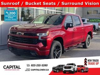 This Chevrolet Silverado 1500 delivers a Gas V8 5.3L/325 engine powering this Automatic transmission. ENGINE, 5.3L ECOTEC3 V8 (355 hp [265 kW] @ 5600 rpm, 383 lb-ft of torque [518 Nm] @ 4100 rpm); featuring available Dynamic Fuel Management that enables the engine to operate in 17 different patterns between 2 and 8 cylinders, depending on demand, to optimize power delivery and efficiency, Wireless Phone Projection for Apple CarPlay and Android Auto, Windows, power rear, express down.* This Chevrolet Silverado 1500 Features the Following Options *Window, power front, passenger express down, Window, power front, drivers express up/down, Wi-Fi Hotspot capable (Terms and limitations apply. See onstar.ca or dealer for details.), Wheels, 18 x 8.5 (45.7 cm x 21.6 cm) Bright Silver painted aluminum, Wheel, 17 x 8 (43.2 cm x 20.3 cm) full-size, steel spare, USB Ports, rear, dual, charge-only, USB Ports, 2, Charge/Data ports located on the instrument panel, Transmission, 8-speed automatic, electronically controlled with overdrive and tow/haul mode. Includes Cruise Grade Braking and Powertrain Grade Braking (Included and only available with (L3B) 2.7L TurboMax engine. Requires (AZ3) front 40/20/40 split-bench seats.), Transfer case, single speed electronic Autotrac with push button control (4WD models only), Tires, 265/65R18SL all-season, blackwall.* Visit Us Today *A short visit to Capital Chevrolet Buick GMC Inc. located at 13103 Lake Fraser Drive SE, Calgary, AB T2J 3H5 can get you a reliable Silverado 1500 today!