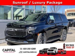This Chevrolet Tahoe boasts a Gas V8 5.3L/ engine powering this Automatic transmission. ENGINE, 5.3L ECOTEC3 V8 with Dynamic Fuel Management, Direct Injection and Variable Valve Timing, includes aluminum block construction (355 hp [265 kW] @ 5600 rpm, 383 lb-ft of torque [518 Nm] @ 4100 rpm) (STD), Wireless charging, Wireless Apple CarPlay/Wireless Android Auto.*This Chevrolet Tahoe Comes Equipped with These Options *Wipers, front intermittent, Rainsense, Wiper, rear intermittent with washer, Windshield, solar absorbing, Windows, power with rear Express-Down, Window, power with front passenger Express-Up/Down, Window, power with driver Express-Up/Down, Wi-Fi Hotspot capable (Terms and limitations apply. See onstar.ca or dealer for details.), Wheels, 18 x 8.5 (45.7 cm x 21.6 cm) Bright Silver painted aluminum, Wheel, full-size spare, 17 (43.2 cm), Warning tones headlamp on, driver and right-front passenger seat belt unfasten and turn signal on.* Stop By Today *Come in for a quick visit at Capital Chevrolet Buick GMC Inc., 13103 Lake Fraser Drive SE, Calgary, AB T2J 3H5 to claim your Chevrolet Tahoe!