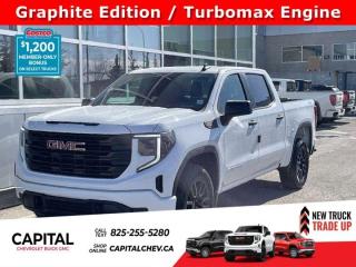 This GMC Sierra 1500 boasts a Turbocharged Gas I4 2.7L/166 engine powering this Automatic transmission. ENGINE, 2.7L TURBOMAX (310 hp [231 kW] @ 5600 rpm, 430 lb-ft of torque [583 Nm] @ 3000 rpm) Includes (KW5) 220-amp alternator.) (STD), Wireless, Apple CarPlay / Wireless Android Auto, Windows, power rear, express down (Not available on Regular Cab models.).* This GMC Sierra 1500 Features the Following Options *Windows, power front, drivers express up/down, Window, power front, passenger express down, Wi-Fi Hotspot capable (Terms and limitations apply. See onstar.ca or dealer for details.), Wheels, 17 x 8 (43.2 cm x 20.3 cm) painted steel, Silver, Wheel, 17 x 8 (43.2 cm x 20.3 cm) full-size, steel spare, USB Ports, 2, Charge/Data ports located on instrument panel, Transfer case, single speed, electronic Autotrac with push button control (4WD models only), Tires, 255/70R17 all-season, blackwall, Tire, spare 255/70R17 all-season, blackwall (Included with (QBN) 255/70R17 all-season, blackwall tires.), Tire Pressure Monitor System, auto learn includes Tire Fill Alert (does not apply to spare tire).* Stop By Today *Come in for a quick visit at Capital Chevrolet Buick GMC Inc., 13103 Lake Fraser Drive SE, Calgary, AB T2J 3H5 to claim your GMC Sierra 1500!