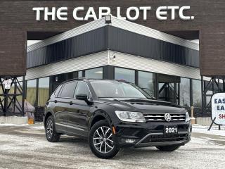 Used 2021 Volkswagen Tiguan Comfortline APPLE CARPLAY/ANDROID AUTO, HEATED LEATHER SEATS, NAV, BACK UP CAM, MOONROOF!! for sale in Sudbury, ON