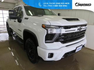 HD Surround Vision, Adaptive Cruise Control, Heated Steering Wheel, Duramax 6.6L V8 Turbo Diesel Engine, Allison 10-Spd Automatic Transmission, Automatic Emergency Braking, Forward Collision Alert, Front Pedestrian Braking, Lane Departure Warning, Following Distance Indicator, Rear Seat Reminder, 2-Spd Active Electronic Autotrac Transfer Case, Trailer Brake Controller, Digital Variable Steering, Auto Locking RR Differential, Stabilitrak W/ Trailer Sway Control & Hill Start Assist, Trailering Package with Hitch Guidance & Hitch View, Chevy Infotainment 3 Premium with Google Built-In, 13.4 HD Colour Touchscreen, Bluetooth, Apple Carplay, Android Auto, Satellite Radio, OnStar & Wi-Fi Hotspot, Remote Vehicle Start, Dual Zone Automatic Climate control, 10-Way Power Driver Seat, Driver Seat & Mirror Memory, Rear Window Defogger, Auto-Dimming ISRV Mirror, 120V AC Instrument Panel & Cargo Bed Power Outlets, Animated LED Projector Headlamps, Front LED Fog Lamps, Power Heated Auto-Dimming Mirrors W/ Integrated Turn Signals, Rain-Sensing Wipers, Rear Wheelhouse Liners, Integrated Bedstep, Front Bucket Seats with Center Console, Ventilated Front Seats, Wireless Charging, Bose Premium Audio System, LED Cargo Bed Lighting, Bed View Camera, Trailer Side Blind Zone Alert, Rear Cross Traffic Alert, Front and Rear Park Assist, Driver Safety Alert Seat, Trailer Camera Provisions, Z71 Sport Edition, Chevytec Spray-On Bed Liner, 18 High Gloss Black Aluminum Wheels, Black Assist Steps, Power Sliding Rear Window, Heated 2nd Row Outboard Seats, Universal Home Remote, Adaptive Cruise Control, Z71 Off-Road Package, Off-Road Suspension with Twin-Tube Rancho Shocks, Hill Descent Control, Skid Plates, Z71 Fender Badge, Power Sunroof, Gooseneck/5th Wheel Prep Package, LED Roof Marker Lamps. 
2 Year/24,000 kilometer* Complimentary Oil Changes (2 total)
3 Year/60,000 kilometer* Base Warranty Coverage
5 Year/100,000 kilometer* Powertrain Component Warranty Coverage
5 Year/100,000 kilometer* Courtesy Transportation and 24/7 Roadside Assistance
6 Year/160,000 kilometer* Sheet Metal (Rust Through) Perforation Warranty Coverage
*Whichever Comes First.
Price Includes HD Flaps & 6 Tube Steps.
Price Includes Dealer Fee.
Price Excludes PST & GST.
Financing Options Available, Call For More Details.
<p><span style=font-size:14px><strong><span style=font-family:Calibri,sans-serif>*While every reasonable effort is made to ensure the accuracy of this information, we are not responsible for any error or omissions contained on these pages. Please verify any information in question with Chapman Motors Ltd.</span></strong></span></p>