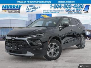 Take a peek at this brand new 2024 Chevrolet Blazer LT. This sport utility vehicle is perfect for the adventurous family who loves road trips, or the urban dweller who needs a reliable vehicle for daily commutes in the city. The Blazer LT is equipped with a Turbocharged Gas I4 2.0L engine, ensuring a powerful drive wherever you go, and paired with a smooth 9-Speed Automatic transmission for a seamless driving experience.  Every ride in this Blazer LT is a joy with its fresh, brand-new condition. This vehicle just hit the road, only clocking in at 20 kilometers so far. Being a recent arrival in our lineup, this 2024 Chevrolet Blazer LT is a testament to Chevrolets commitment to innovation and quality.  Apart from its impressive performance, the Blazer LT is also designed for comfort and convenience. Its spacious and well-designed interior makes it ideal for families or anyone who requires extra space for passengers or cargo. Its modern features and design aesthetics are sure to impress every time you hit the road.  At Murray Chevrolet Winnipeg, we guarantee that each vehicle we offer meets our high standards of quality and reliability. This new 2024 Chevrolet Blazer LT is no exception. Dont miss the opportunity to own this fantastic vehicle. Visit us today for a test drive!  Dealer Permit #1740